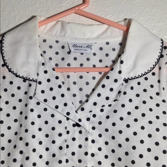 Ladies' Vintage Above All Polo-Style Blouse (38) - Picture 2 of 7
